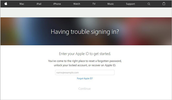 Enter Apple ID